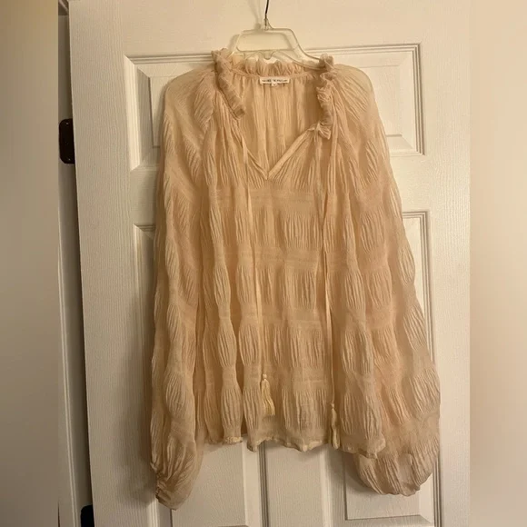 Free the Roses Sheer Ruffled Blouse - Picture 4 of 9